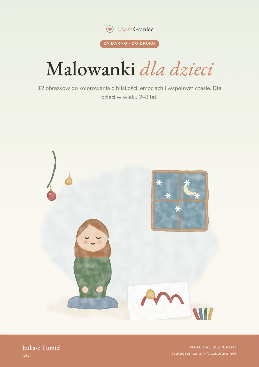 Okładka: Malowanki dla dzieci. Czułe Granice